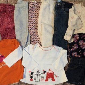 Gymboree/Gap 11-pc baby girl clothes 6-12 months